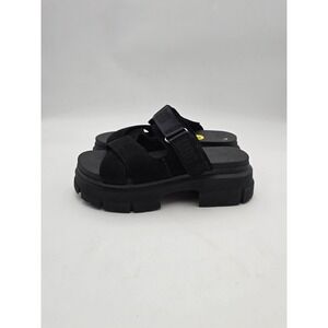 UGG Shoes Womens Size 9 Black Slide Sandals Adjustable Strap Comfort New